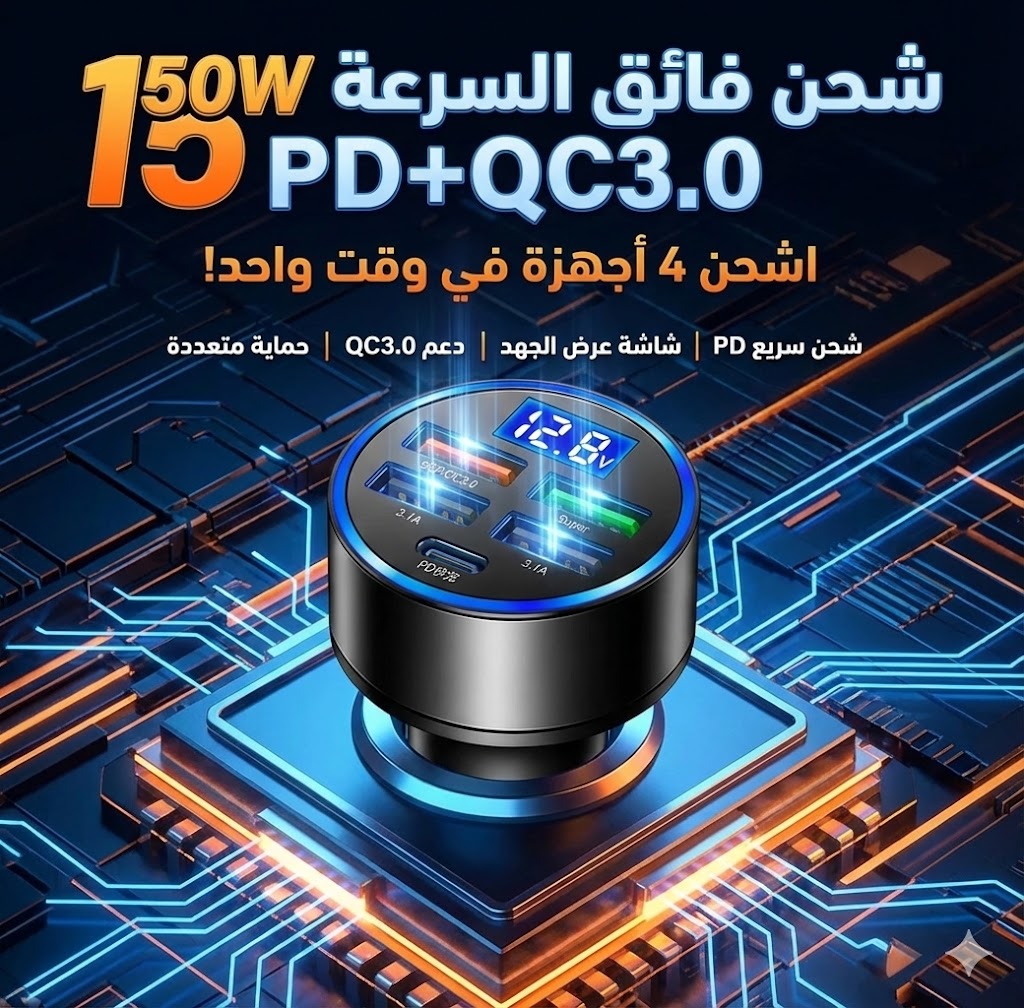 250W PD + QC Fast Car Charger